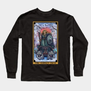 The Goddess Freya The Chariot Tarot Card Long Sleeve T-Shirt